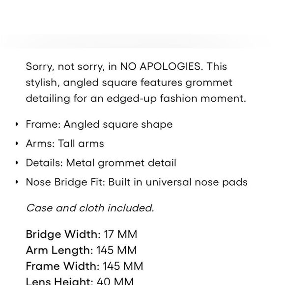 NWT QUAY AUSTRALIA- No Apologies Sunglasses- black, smoke - Picture 8 of 8